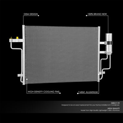 Factory Style Aluminum A/C Condenser <BR>13-16 Ford Escape