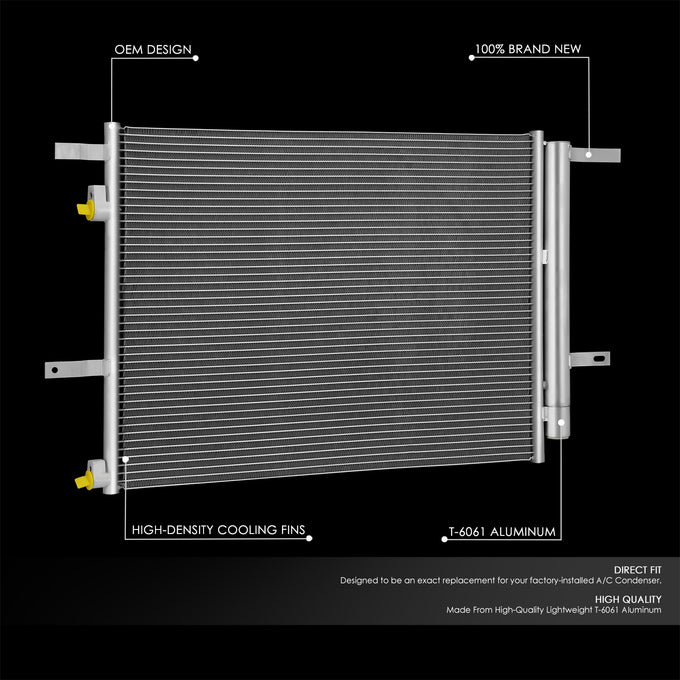Factory Style Aluminum A/C Condenser <BR>13-20 Ford Fusion, 13-16 Lincoln MKZ 2.5L