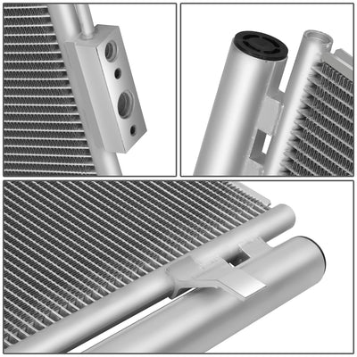 Factory Style Aluminum A/C Condenser <BR>13-18 Hyundai Santa Fe, 2019 Santa Fe XL