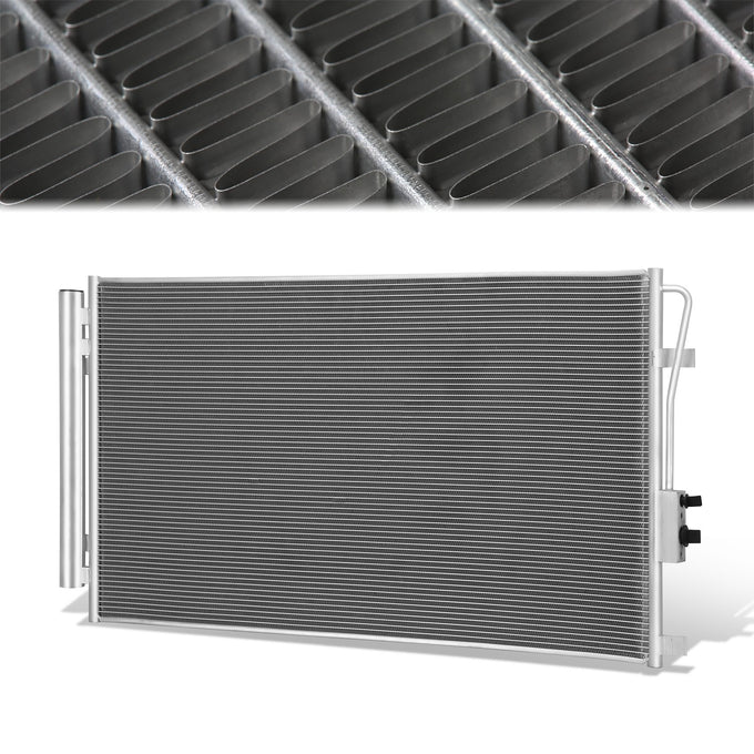 Factory Style Aluminum A/C Condenser <BR>13-18 Hyundai Santa Fe, 2019 Santa Fe XL