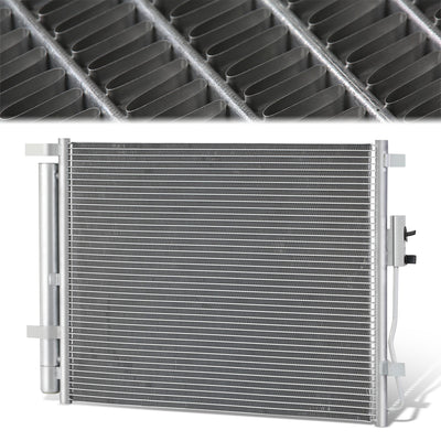 Factory Style Aluminum A/C Condenser <BR>14-18 Hyundai Santa Fe Sport