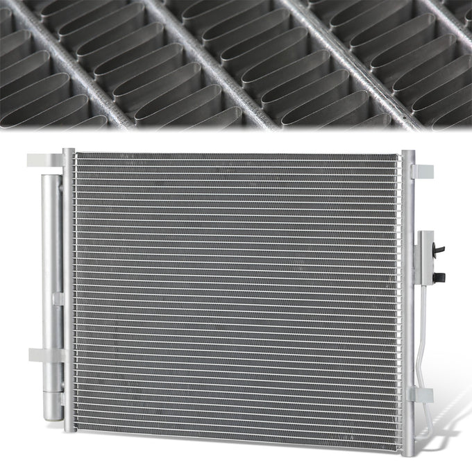 Factory Style Aluminum A/C Condenser <BR>14-18 Hyundai Santa Fe Sport