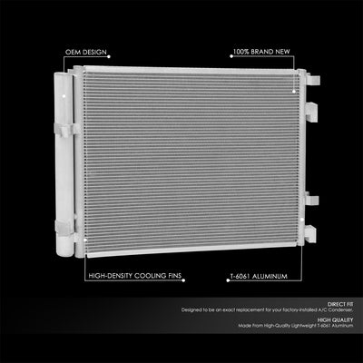 Factory Style A/C Condenser <BR> 13-16 Hyundai Veloster