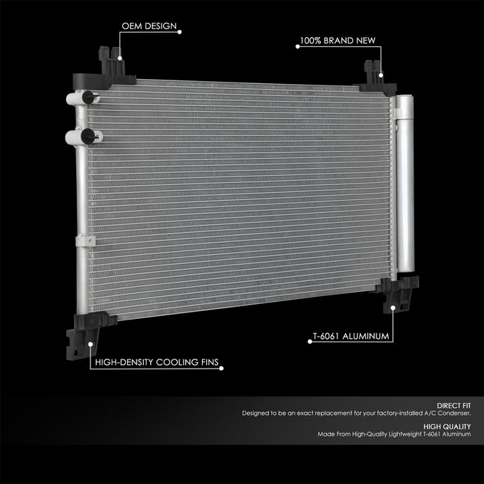 Factory Style A/C Condenser <BR>14-15 Lexus IS250/IS350