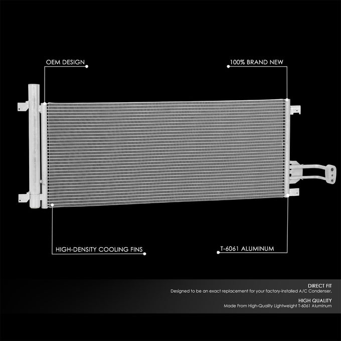 Factory Style A/C Condenser <BR> 14-18 Chevy/GMC Silverado Sierra 1500