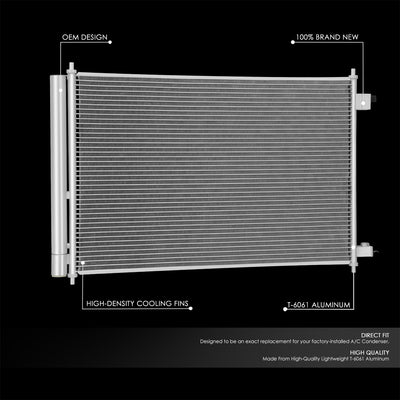 Factory Style Aluminum A/C Condenser <BR>15-18 Chevy City Express, 13-21 Nissan NV200