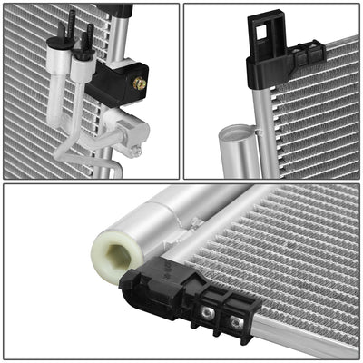 Factory Style Aluminum A/C Condenser <BR>15-19 Hyundai Sonata 2.4L