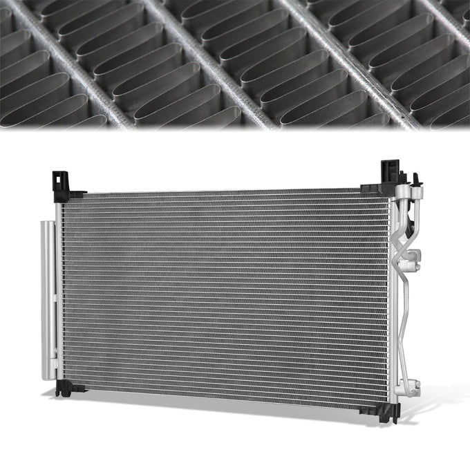 Factory Style Aluminum A/C Condenser <BR>15-19 Hyundai Sonata 2.4L