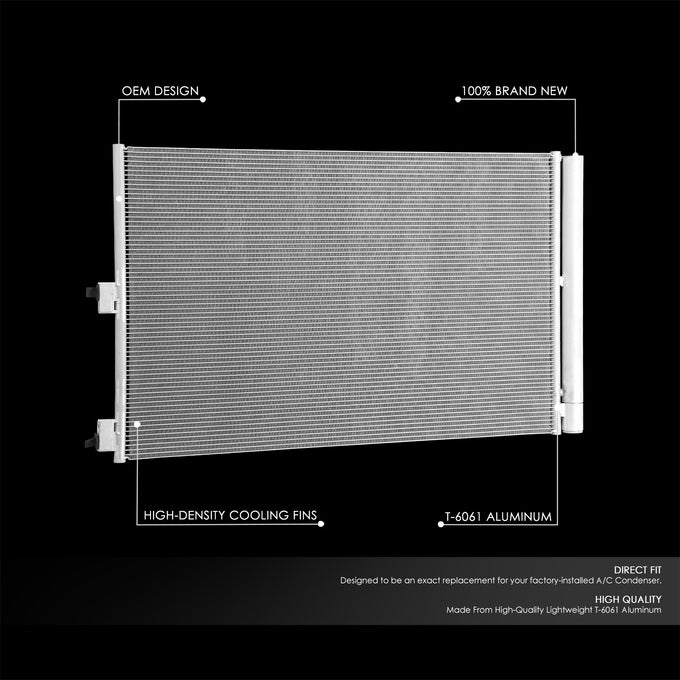 Factory Style Aluminum A/C Condenser <BR>14-20 Mercedes-Benz CLA45 AMG, 16-20 GLA45 AMG