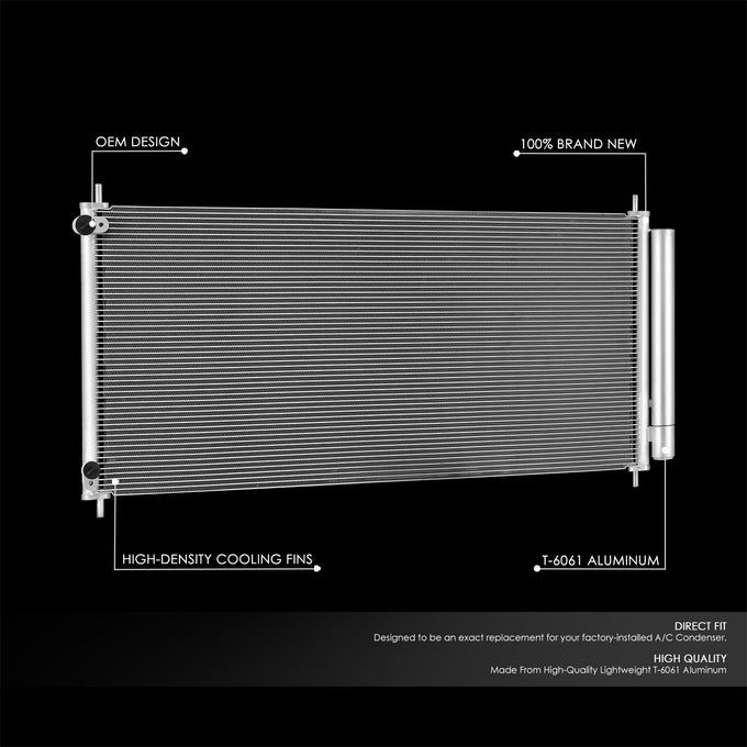 Factory Style Aluminum A/C Condenser <BR>15-20 Acura TLX