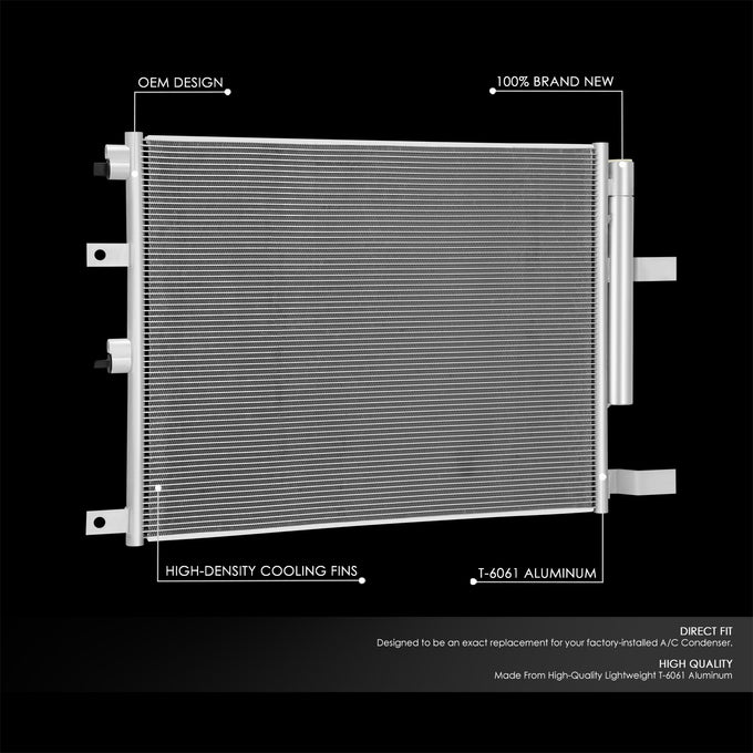 Factory Style Aluminum A/C Condenser <BR>13-18 Ram 2500, 3500 6.7L