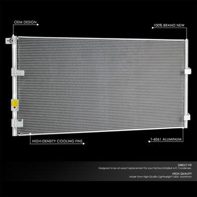 Factory Style Aluminum A/C Condenser <BR>15-23 Ford Mustang 2.3L