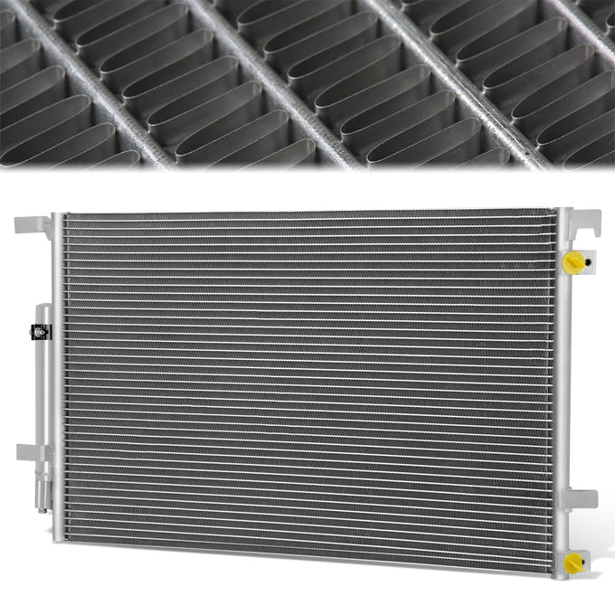 Factory Style Aluminum A/C Condenser <BR>15-23 Ford Mustang 3.7L