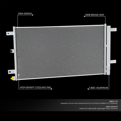 Factory Style Aluminum A/C Condenser <BR>18-24 Ford Expedition, 15-23 F-150, 18-23 Lincoln Navigator