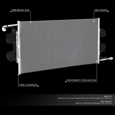 Factory Style A/C Condenser <BR>96-02 Chevy Express GMC Savana 1500, 2500, 3500