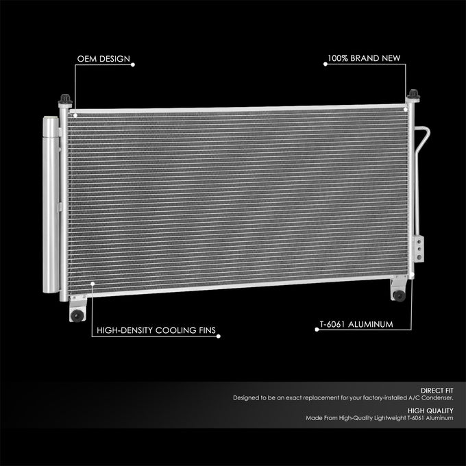 Factory Style A/C Condenser <BR> 15-19 Chevy/GMC Silverado Sierra 2500 3500 6.0L 6.6L