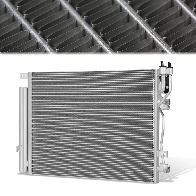Factory Style Aluminum A/C Condenser <BR>15-19 Hyundai Sonata