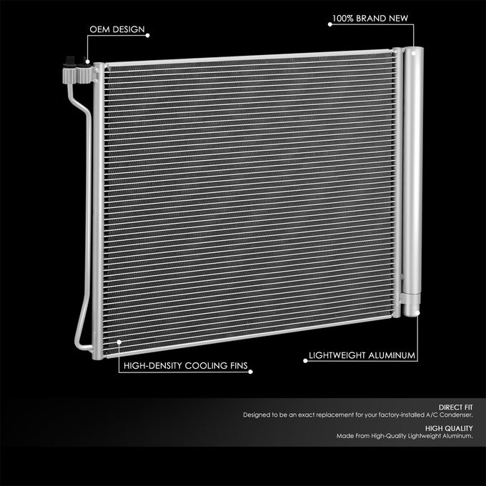Factory Style A/C Condenser <br> 10-18 BMW X5,X6
