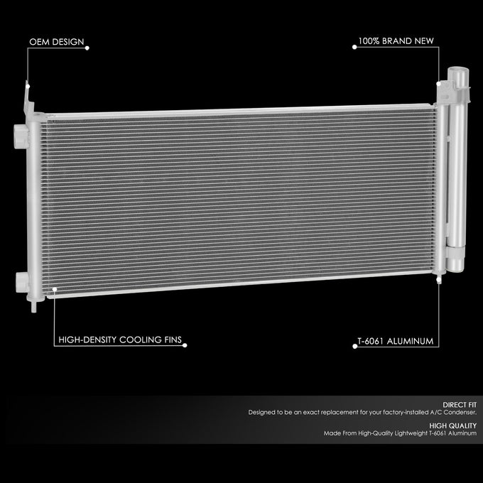 Factory Style A/C Condenser <BR> 15-21 Lexus NX300H