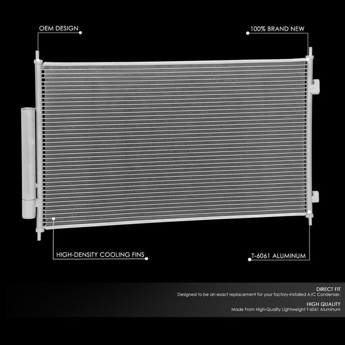 Factory Style A/C Condenser <BR> 16-22 Honda HR-V