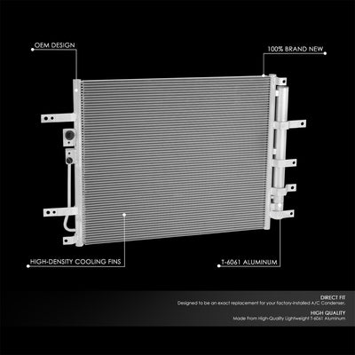 Factory Style Aluminum A/C Condenser <BR>19-23 Hyundai Kona Electric, 19-22 Kia Niro EV