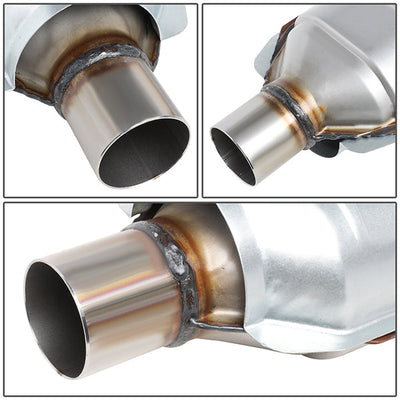 Factory Replacement Catalytic Converter <BR>Universal 2 Inlet - 15 L x 5 W x 4 in. H