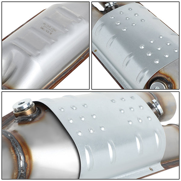 Factory Replacement Catalytic Converter<BR>Universal 2 Inlet/2.5 Outlet - 15.25X 6X 4 in.