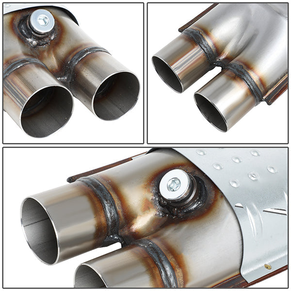 Factory Replacement Catalytic Converter<BR>Universal 2 Inlet/2.5 Outlet - 15.25X 6X 4 in.