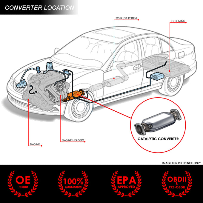 Factory Style Catalytic Converter <BR>07-10 Chrysler Sebring, 08-14 Dodge Avenger