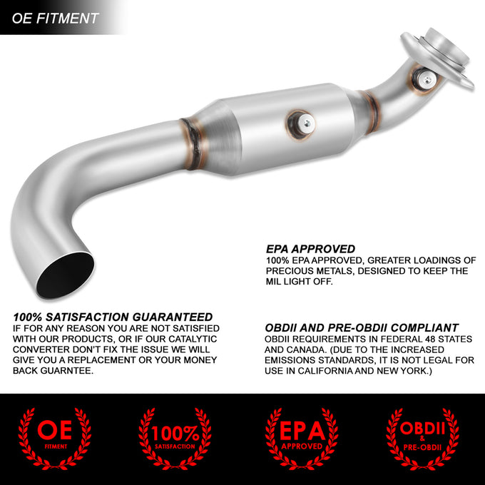 Factory Style Catalytic Converter <BR>07-14 Ford Expedition, Lincoln Navigator, 09-14 F-150
