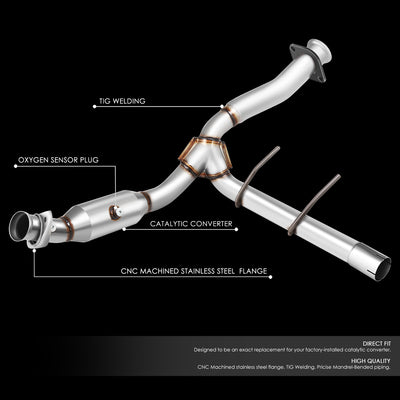 Factory Style Catalytic Converter <BR>07-14 Ford Expedition, Lincoln Navigator, 09-14 F-150