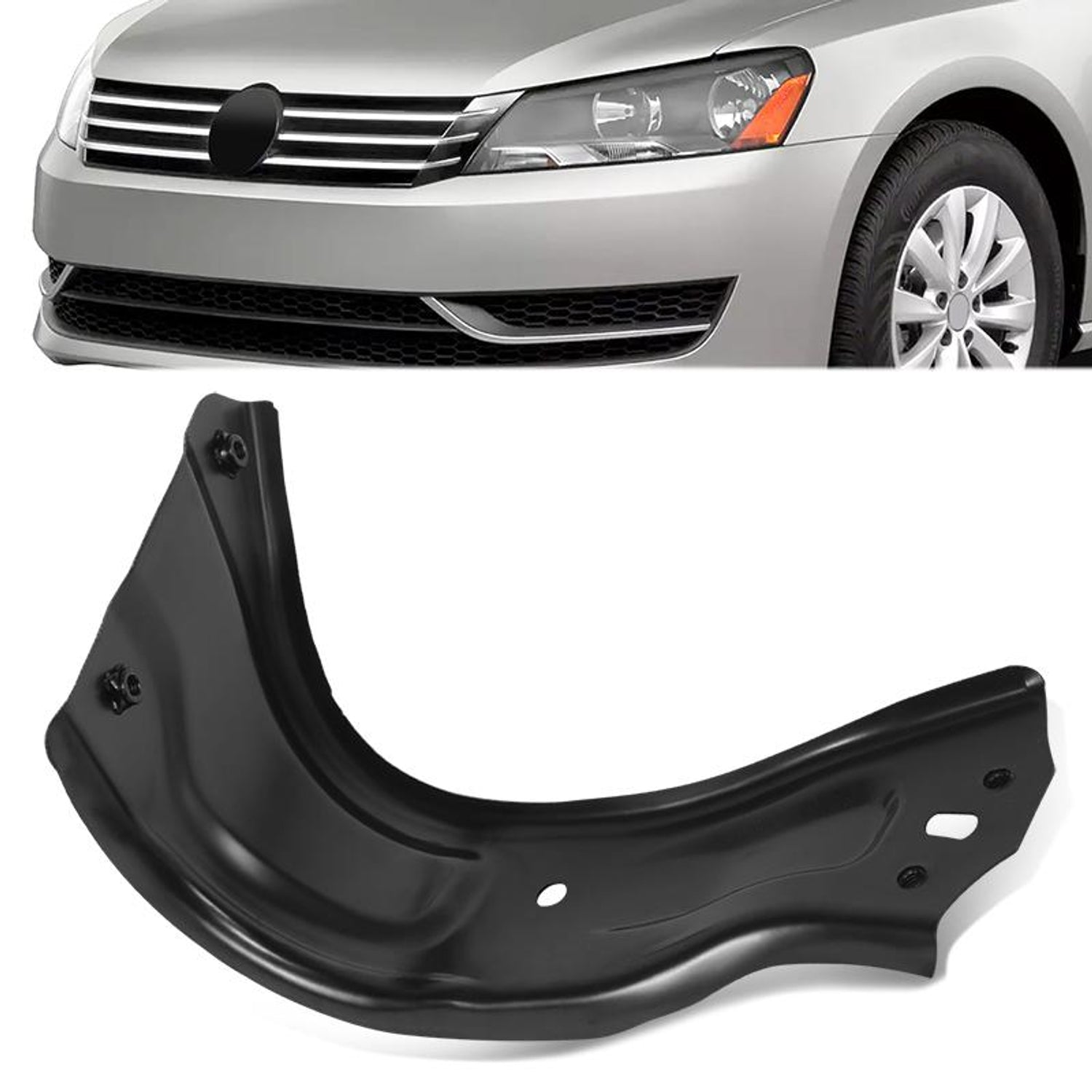 Front Right Side Fender Brace <br> 12-15 Volkswagen Passat