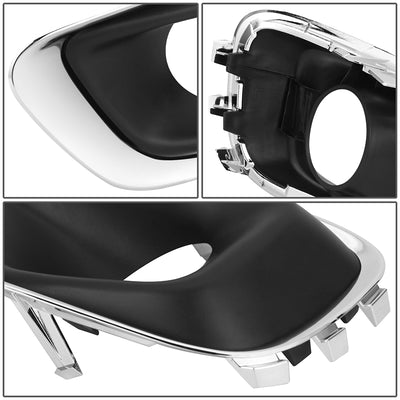 Factory Style Front Drive Side Fog Light Bezel <br>14-17 Jeep Compass