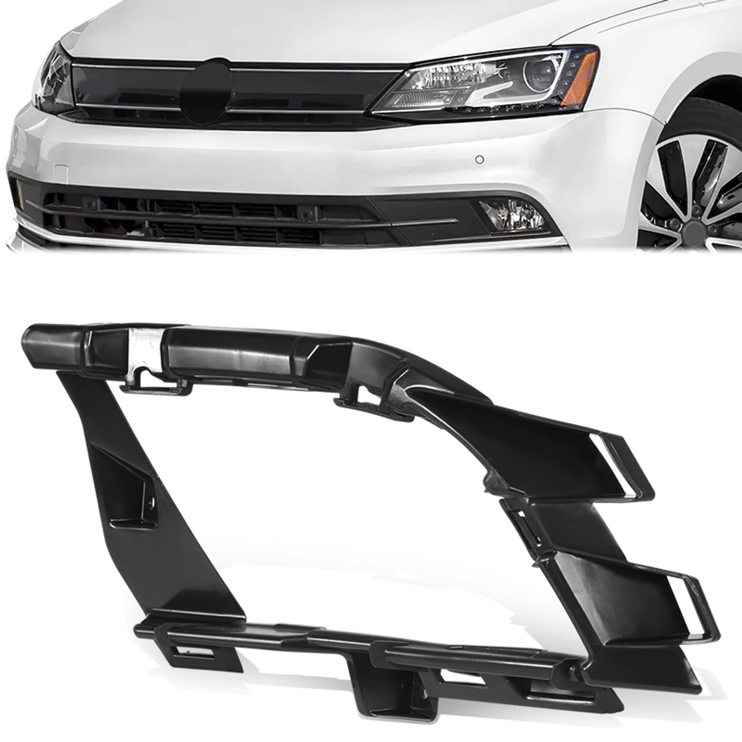 Front Left Side Fog Lamp Bracket <br> 15-18 Volkswagen Jetta