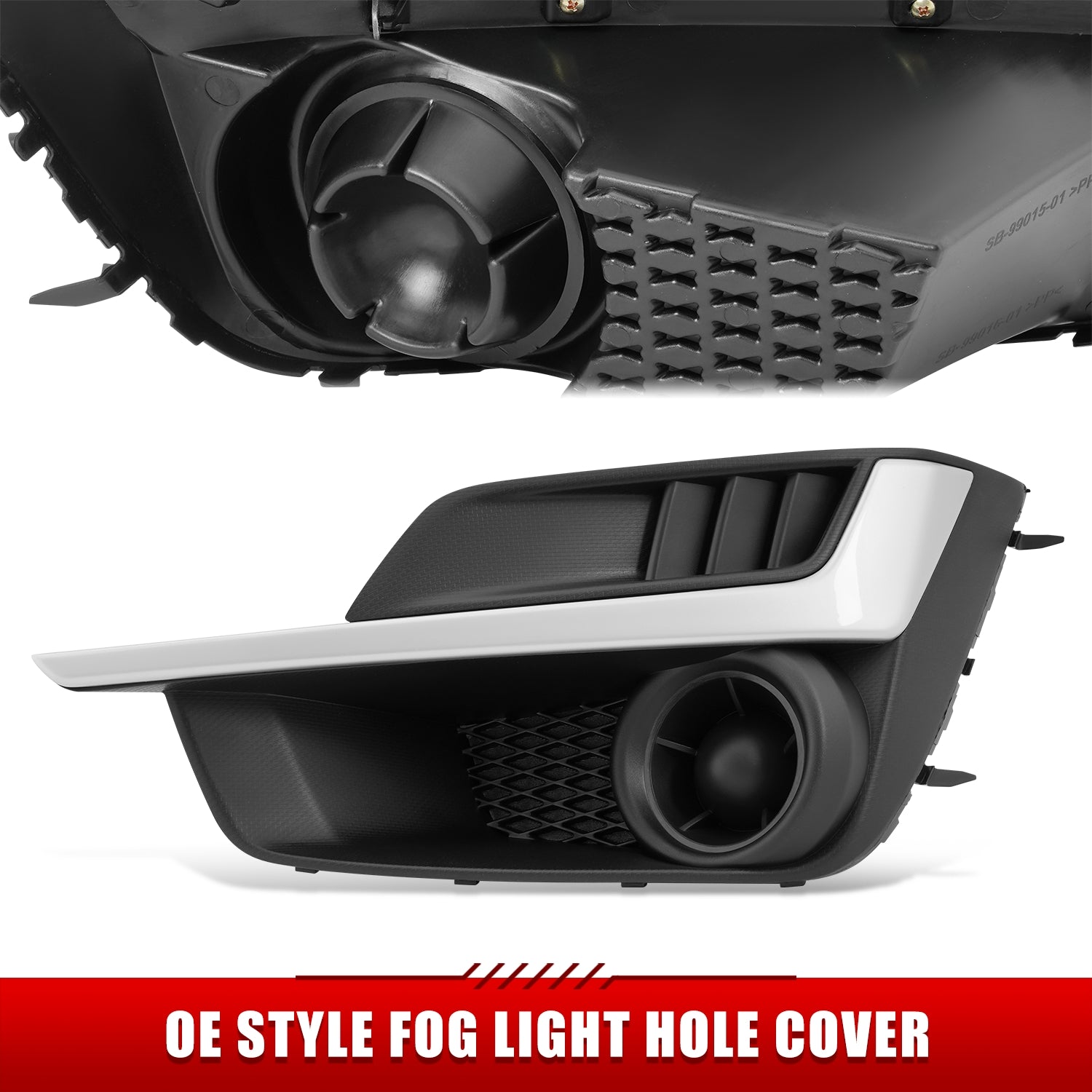 Factory Style Fog Light Bezel <BR>15-16 Subaru Impreza