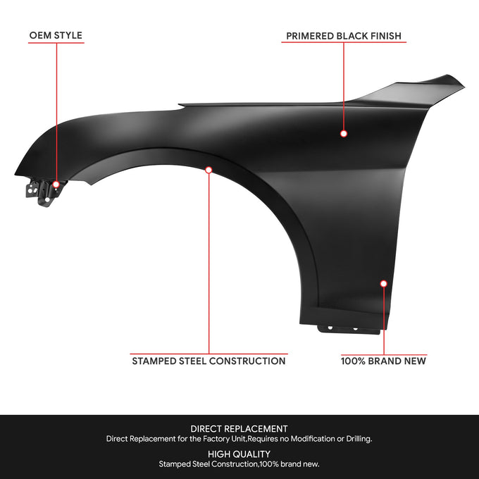 Factory Style Driver Side Left Fender Panel<br>13-18 Cadillac ATS