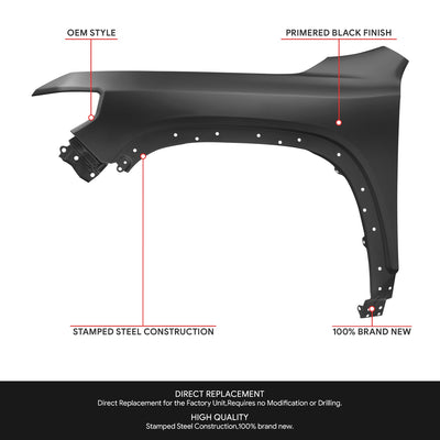 Factory Style Driver Side Left Fender Panel<br>20-23 GMC Acadia