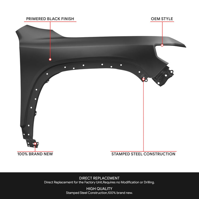 Factory Style Passenger Side Right Fender Panel<br>20-23 GMC Acadia