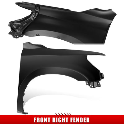 Passenger Side RH Fender Panel w/o Molding Holes <br>07-22 Toyota Sequoia Tundra