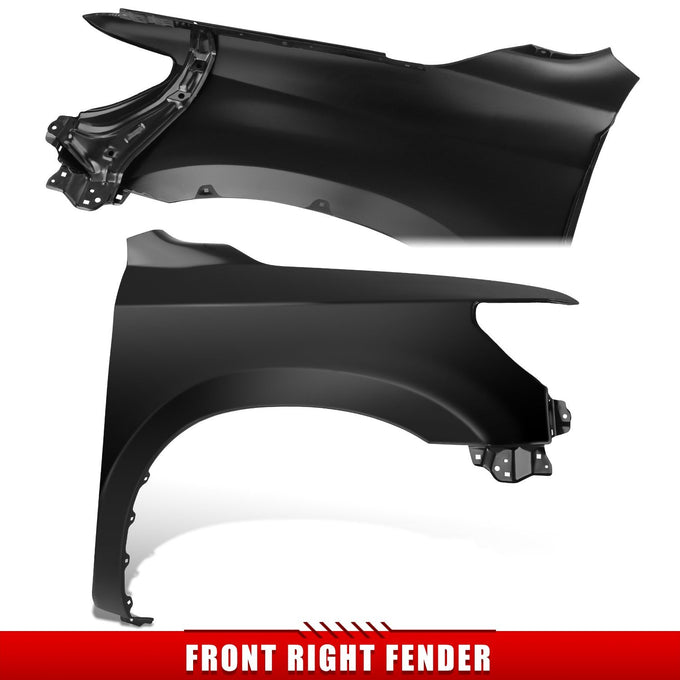 Passenger Side RH Fender Panel w/o Molding Holes <br>07-22 Toyota Sequoia Tundra