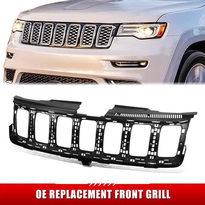 Factory Style Front Bumper Grille <br>16-21 Jeep Grand Cherokee, 2022 Grand Cherokee WK