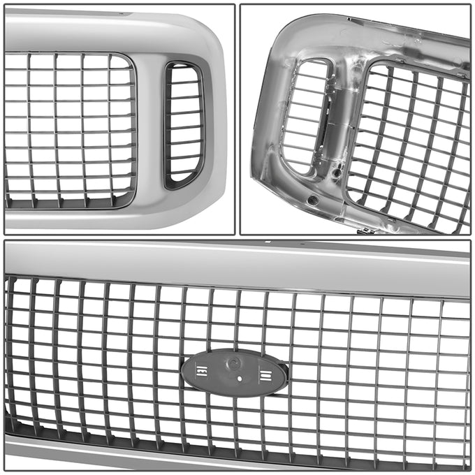 Factory Style Front Bumper Grille <br>02-04 Ford Excursion, Limited, XLT