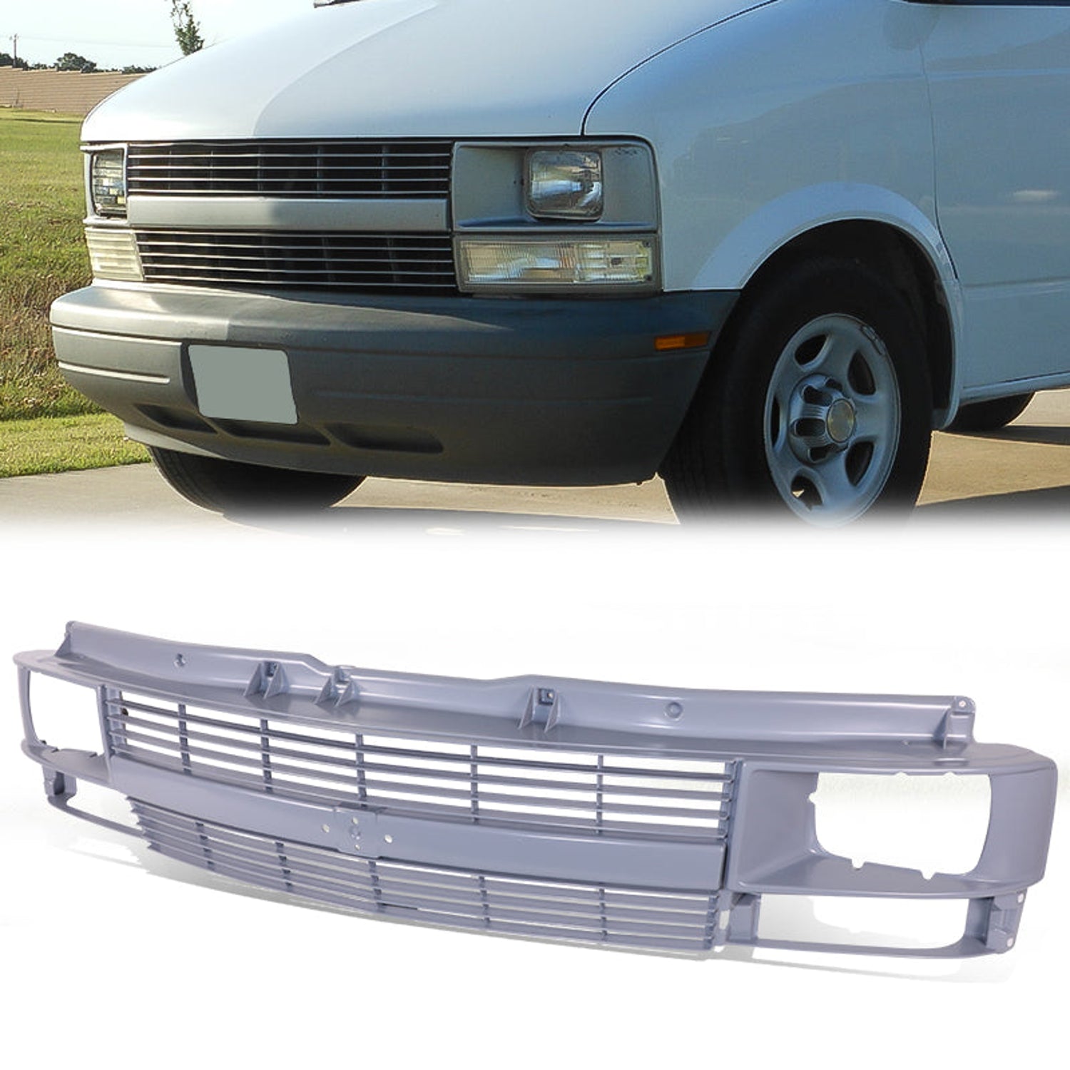Factory Style Front Bumper Grille <br>95-05 Chevy Astro, Base, LT