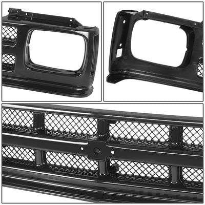 Factory Style Front Bumper Grille <br>91-94 Chevy S-10 Blazer, 1993 S-10 Pickup