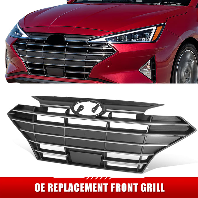 Factory Style Front Bumper Grille <br>19-20 Hyundai Elantra