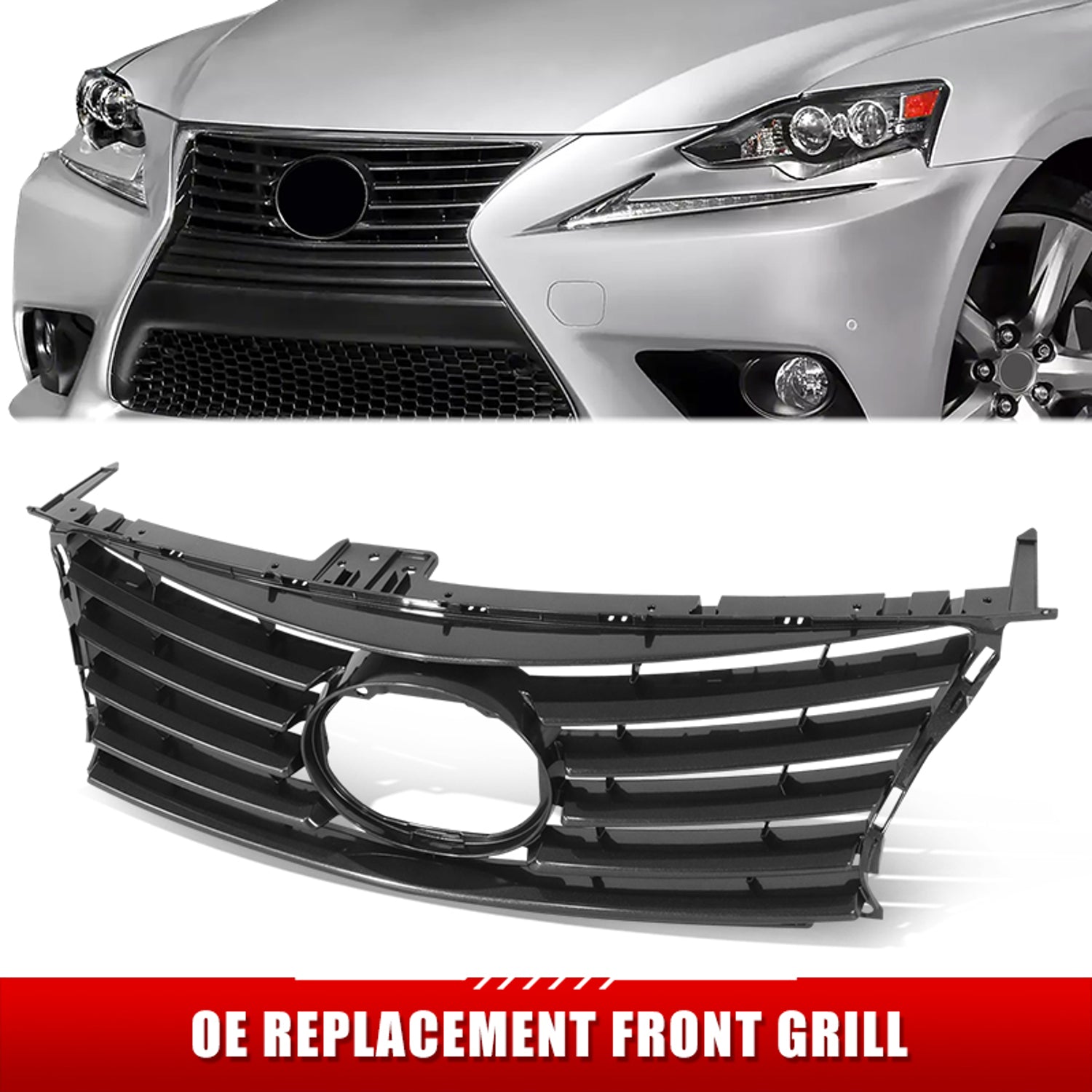 Factory Style Front Bumper Grill <br>14-16 Lexus IS200T IS250
