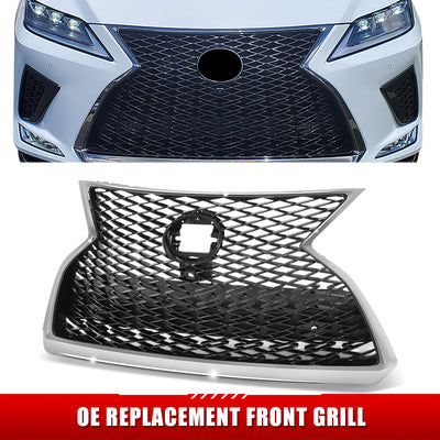 Factory Style Front Bumper Grille <br>20-22 Lexus RX350 RX450H, 21-22 RX450HL