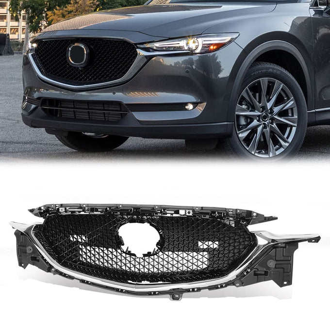 Factory Style Front Bumper Grille <br>17-21 Mazda CX-5