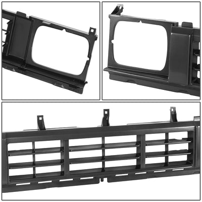 Factory Style Front Bumper Grille <BR>86-89 Nissan D21
