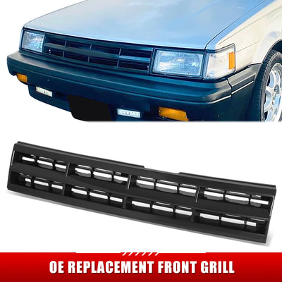 Factory Style Front Bumper Grille <br>86-87 Toyota Corolla Fits Dlx/Le